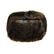 Шапка ушанка "Нерпа" с кожаным верхом