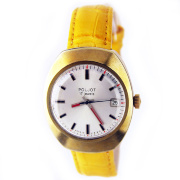 Часы "POLJOT - USSR"  80-х годов экспортные в позолоченном корпусе