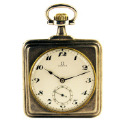 Часы карманные "OMEGA" серебренные квадратные