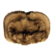 Шапка-ушанка "Соболья" с кожаным верхом 