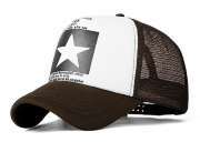  Бейсболка с круглым козырьком Звезда коричневая