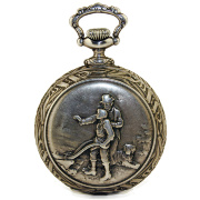 Карманные серебряные часы "Non Magnetic" "Фермерские"