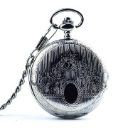Кварцевые карманные часы "Серебряный медальон"