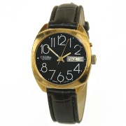 Часы позолоченные календарные "Слава"