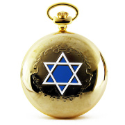 Карманные часы «Звезда Давида» золотистые 