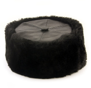 Шапка "Финка" с кожаным верхом