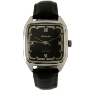 Часы "Ракета" 80-х годов экспортные в квадратном хромированном корпусе